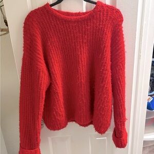 Target Vibrant Red Women's Crew Neck Sweater